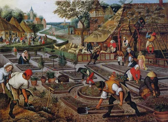 Gartenarbeit, ca. 1637-38